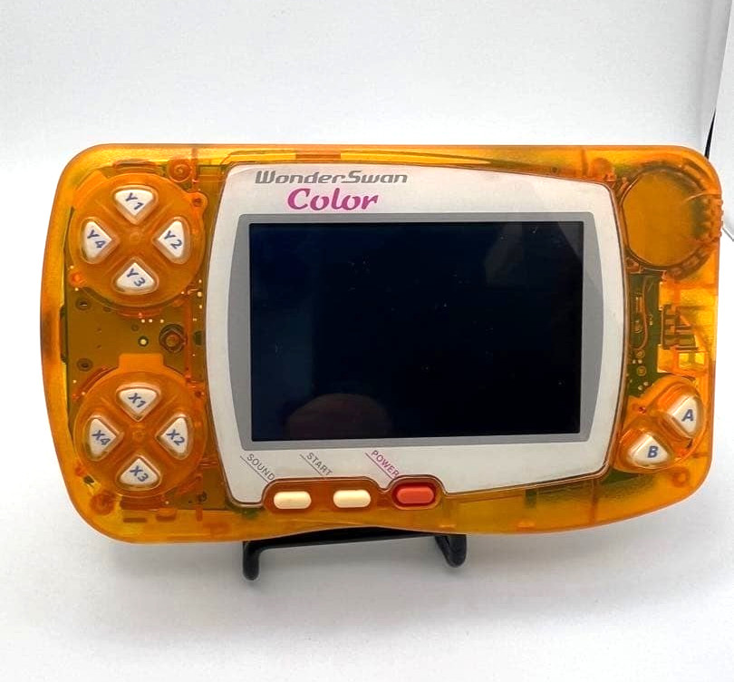 Bandai WonderSwan Color Clear Orange WSC-001 Tested Working Good From JPN Cond