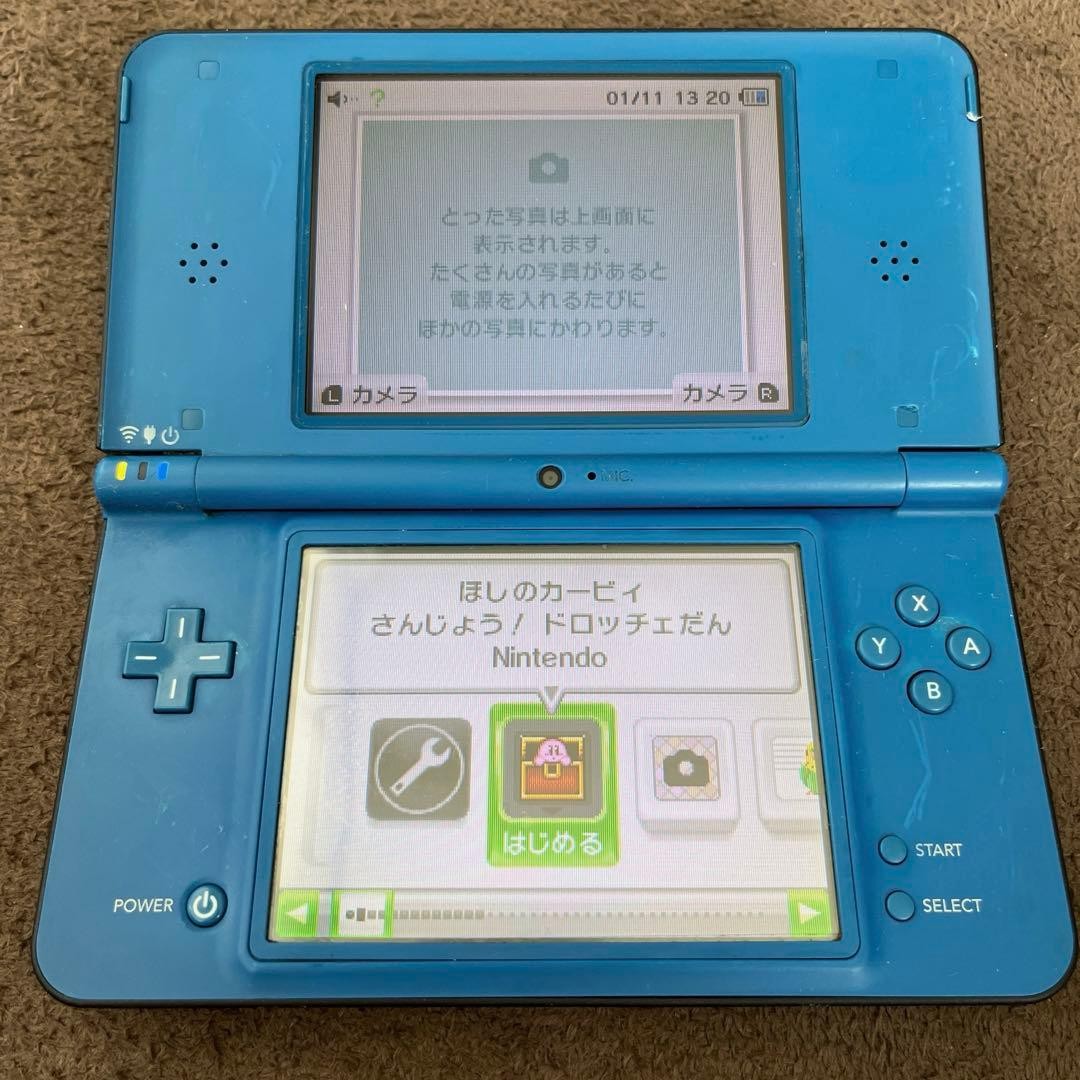 Nintendo DSi LL XL Blue Console Charger Included Tested Working Authentic Japan