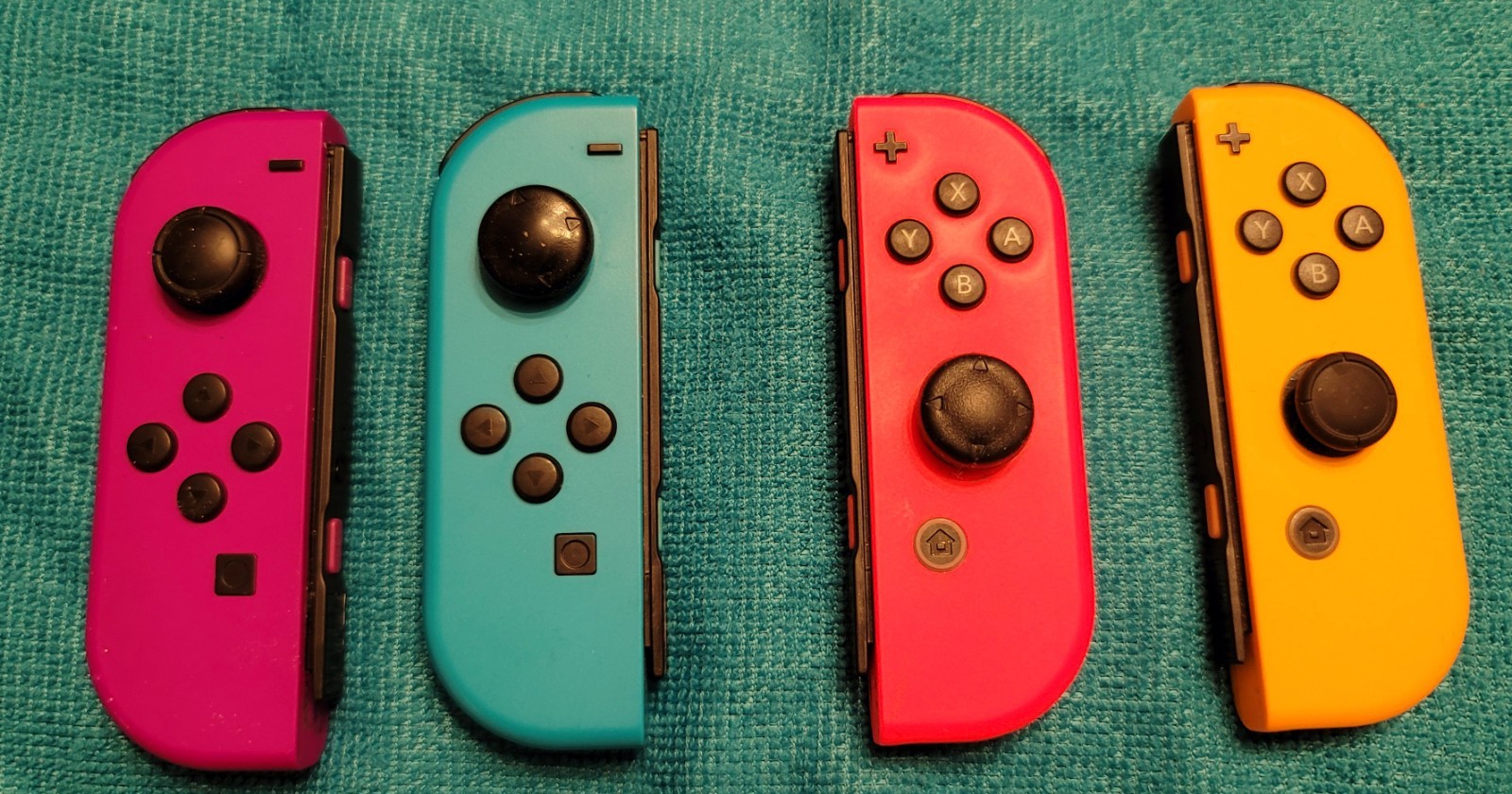 Nintendo Switch System Console w/Neon Red & Blue Joy-Cons + Dock & Extras