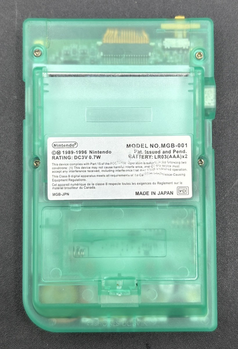NINTENDO GAMEBOY POCKET FAMITSU 1997 MODEL-F CLEAR GREEN MGB-001 (MVP038770)