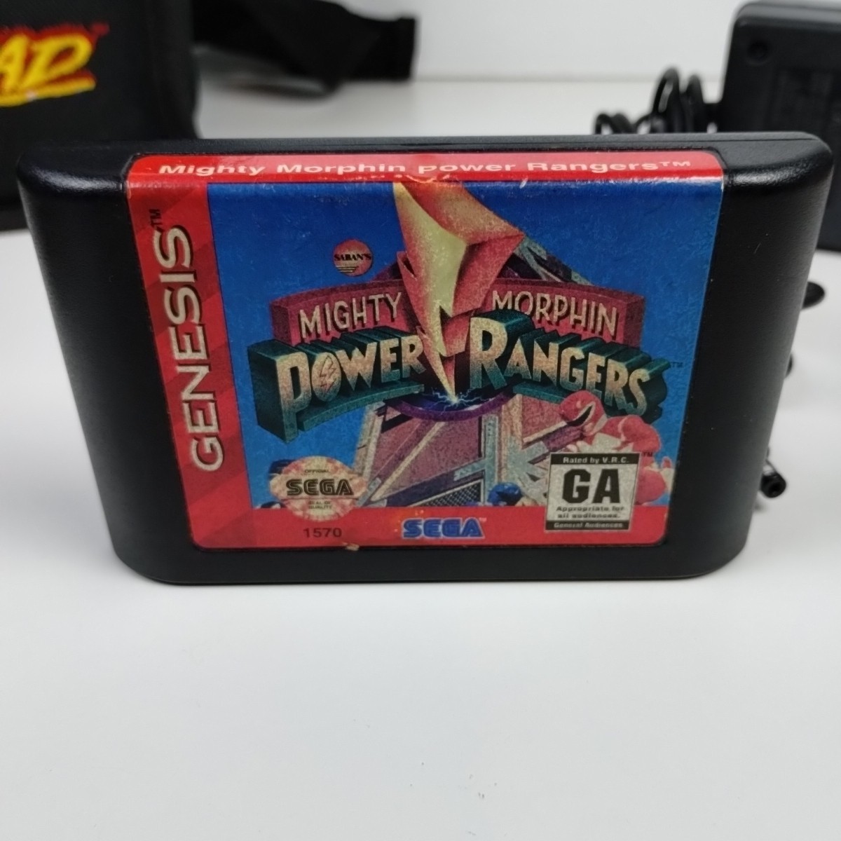 Sega Genesis Nomad Handheld Console Black Model MK-6100 W Cords, Game & Control