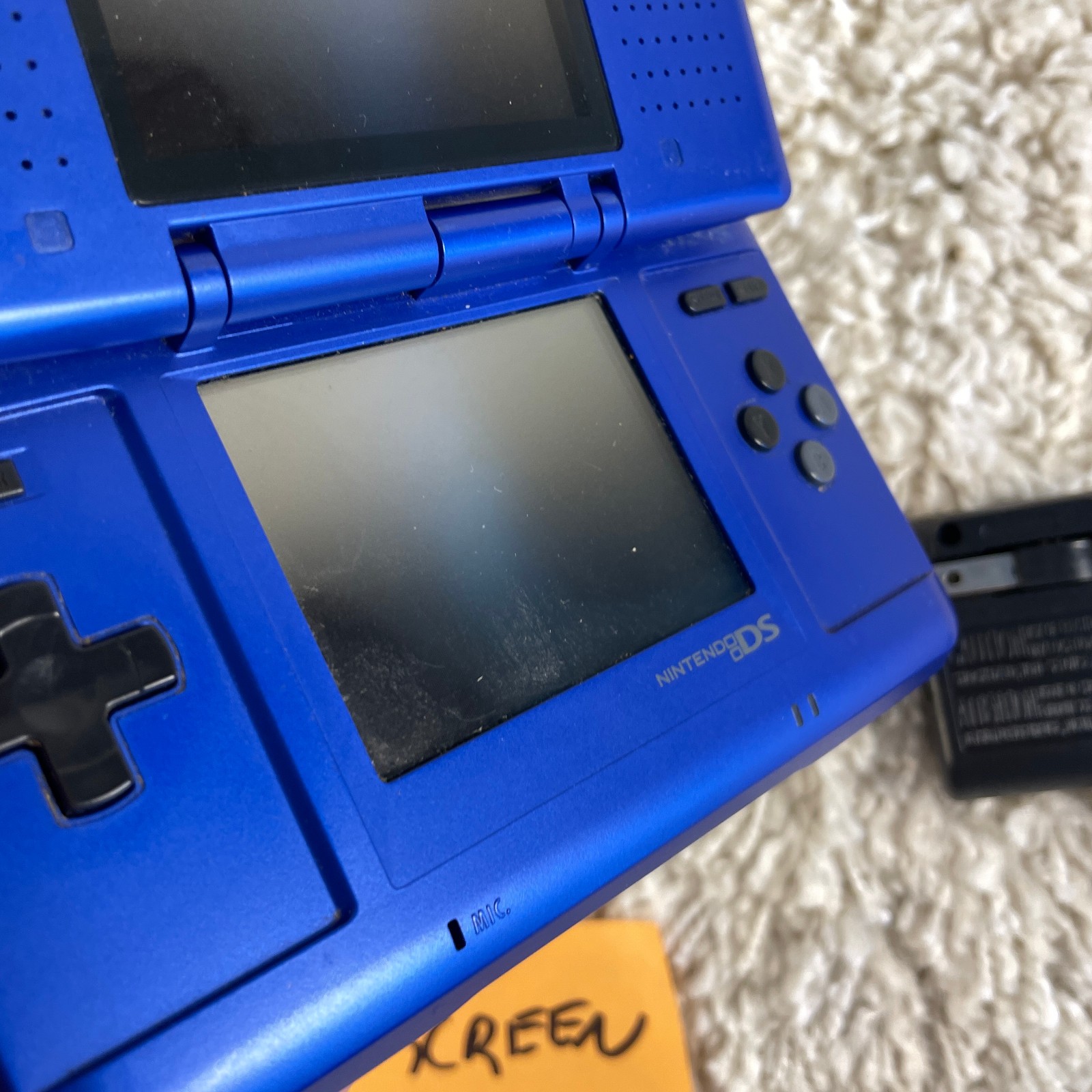 Nintendo DS Original NTR-001 Cobalt Blue Handheld Console System READ