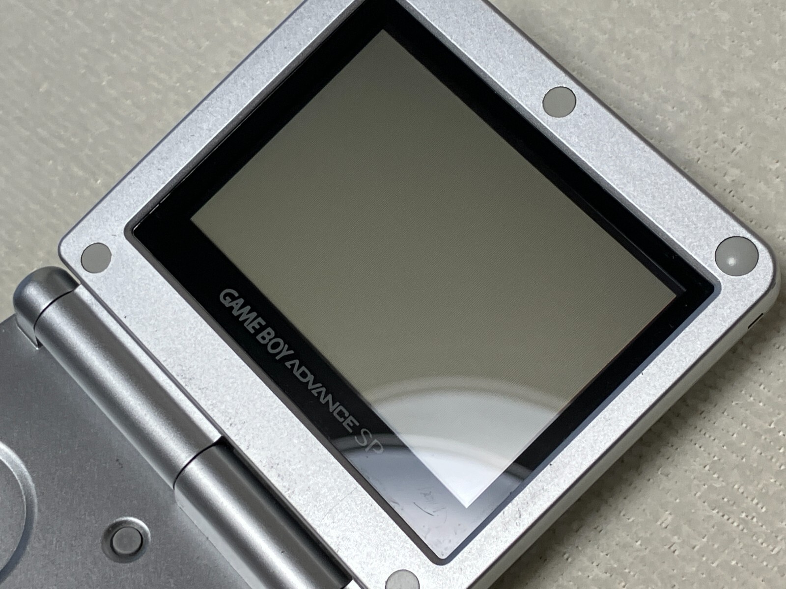 Nintendo Gameboy Advance SP Silver Console w/Box Charger Manual NTSC-J 9933