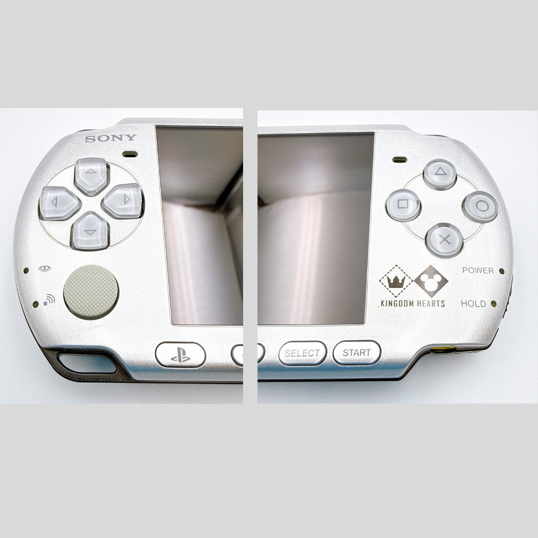 Sony PSP-3000 Console Silver Kingdom Hearts Limited Edition w/Box – Excellent