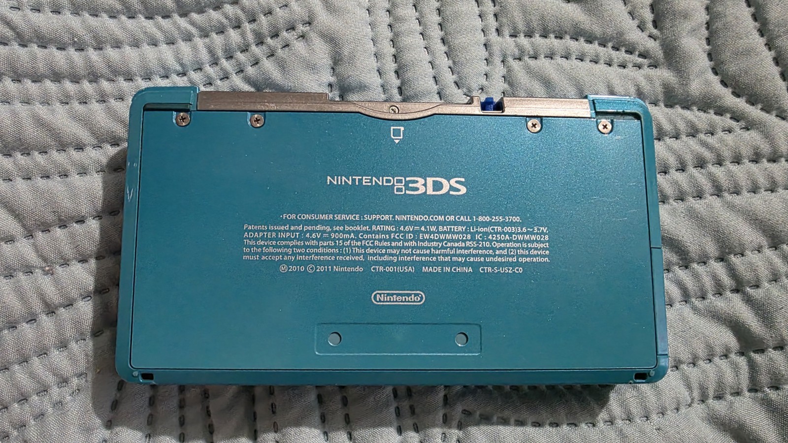 Nintendo 3DS Handheld System – Aqua Blue