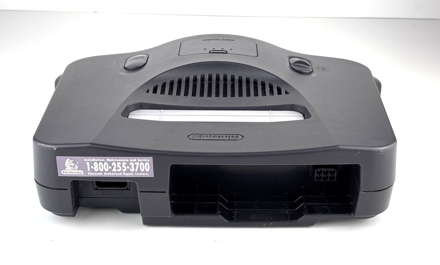 Nintendo 64 Home Console (Black) with Power Cable & AV – Tested