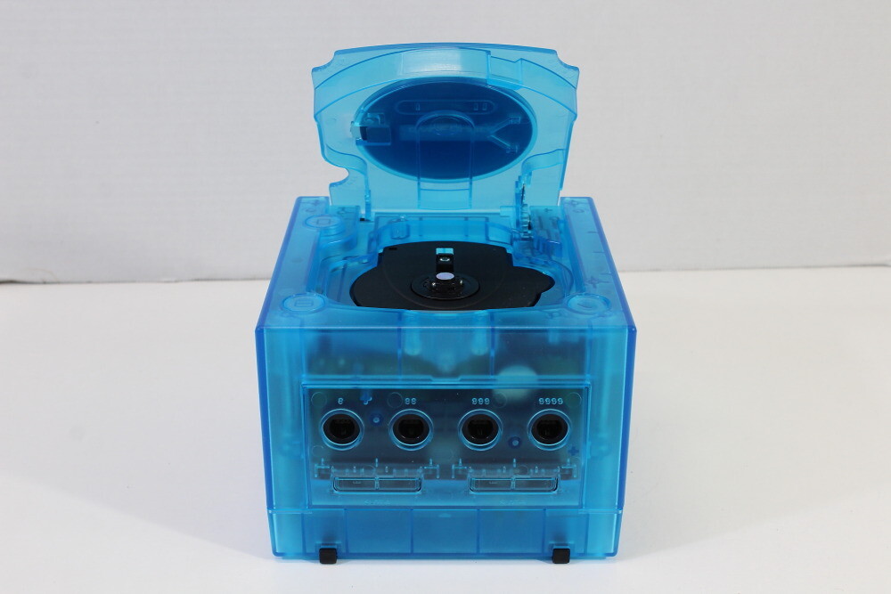 Nintendo Gamecube Console Clear Transparent Sky Ice Blue AC AV NTSC-U/C DOL-001