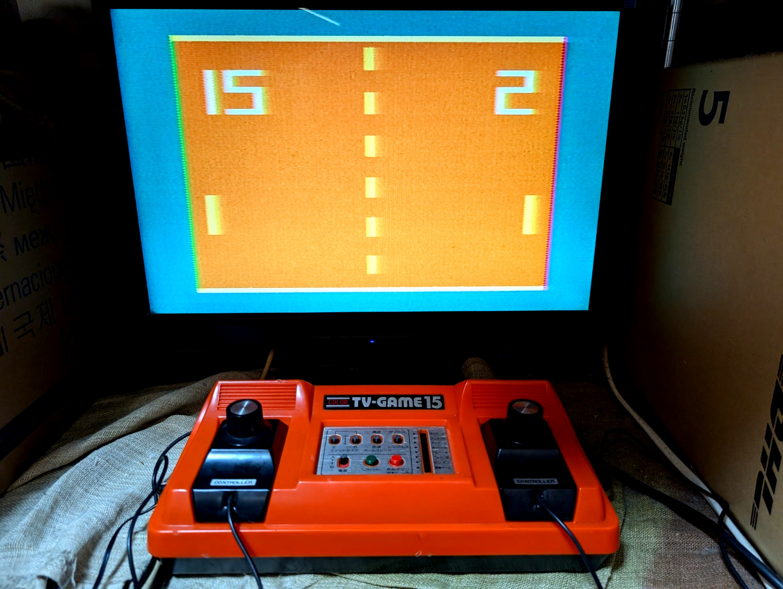 Nintendo Color TV game TV-GAME15 CTG-15V console Japan Box Manual