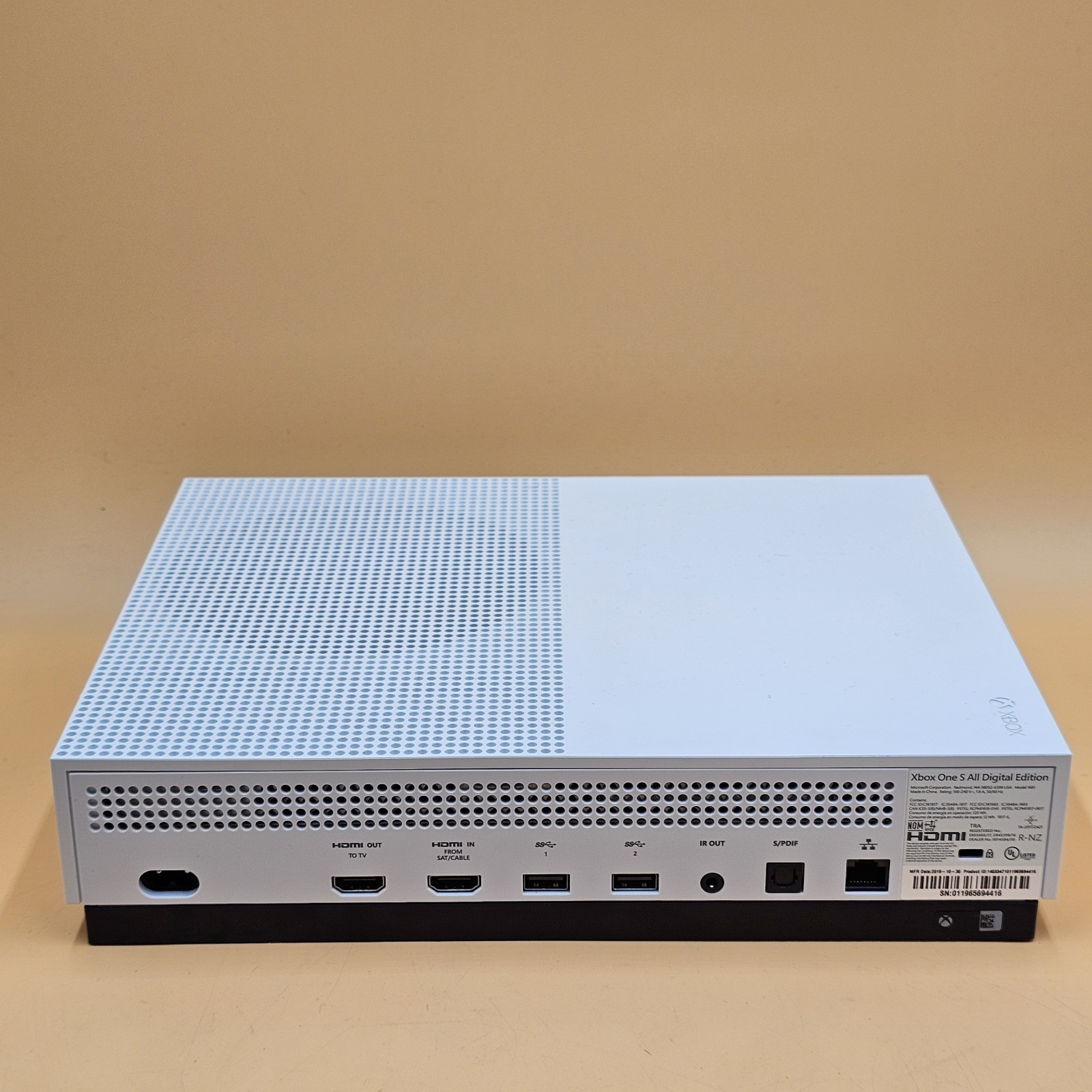 Xbox One S All Digital Edition 1TB w/ Power Cord & 2 Controllers Tested
