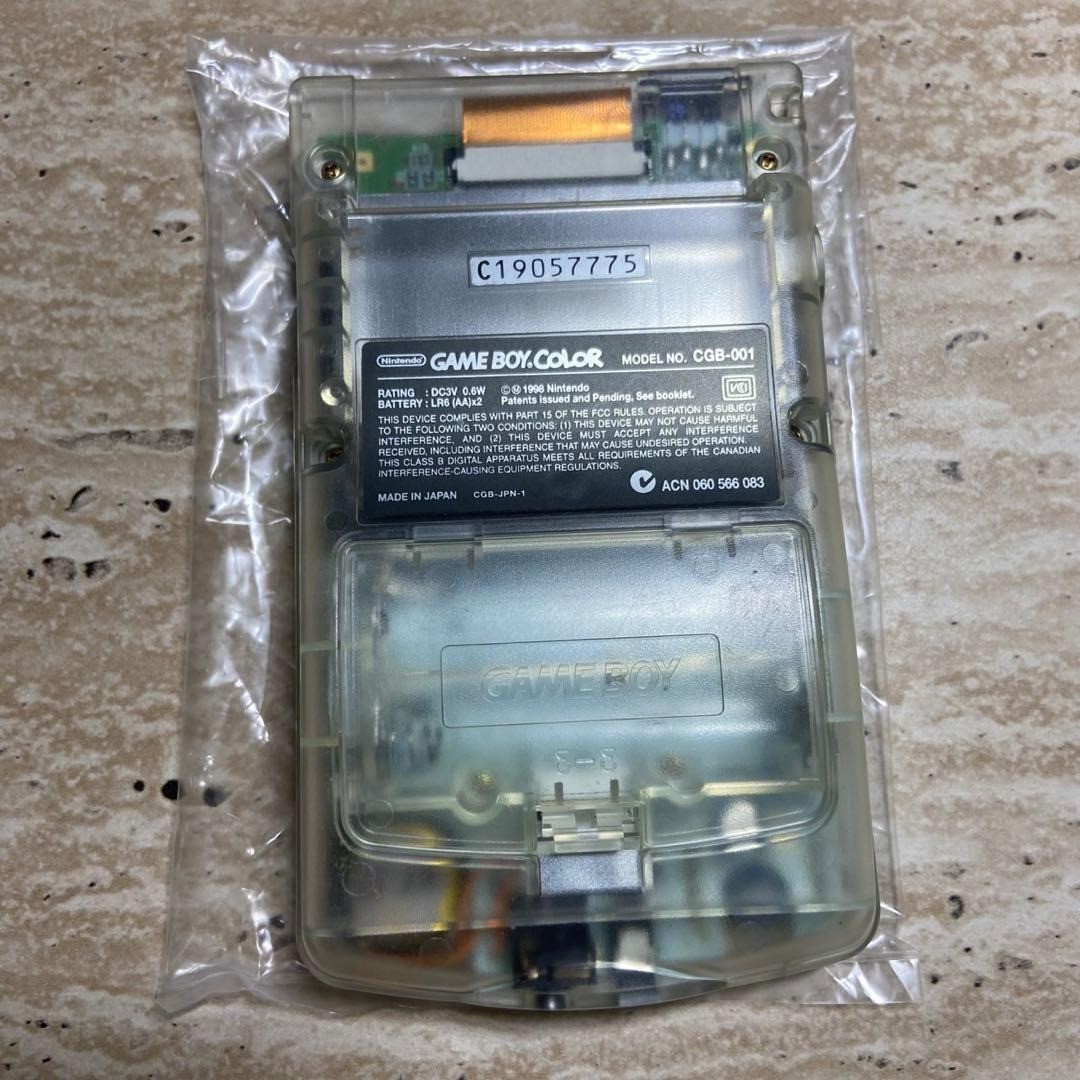 Nintendo Game Boy Color Clear Complete in Box Near Mint Tested 7239