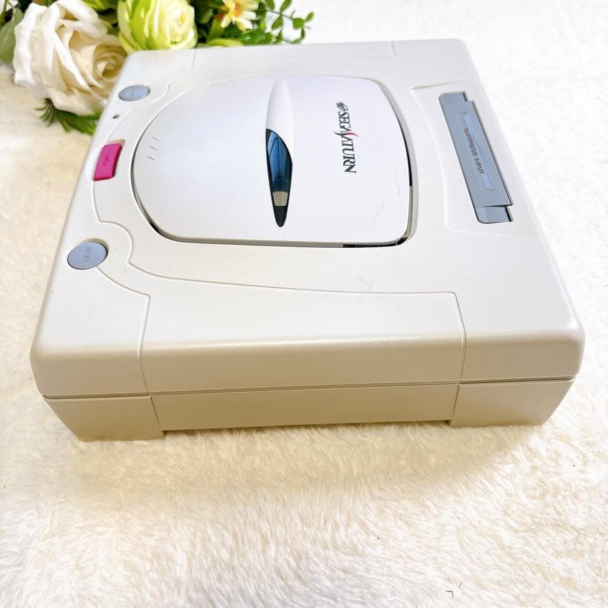 Sega Saturn HST-3220 White Console Japan