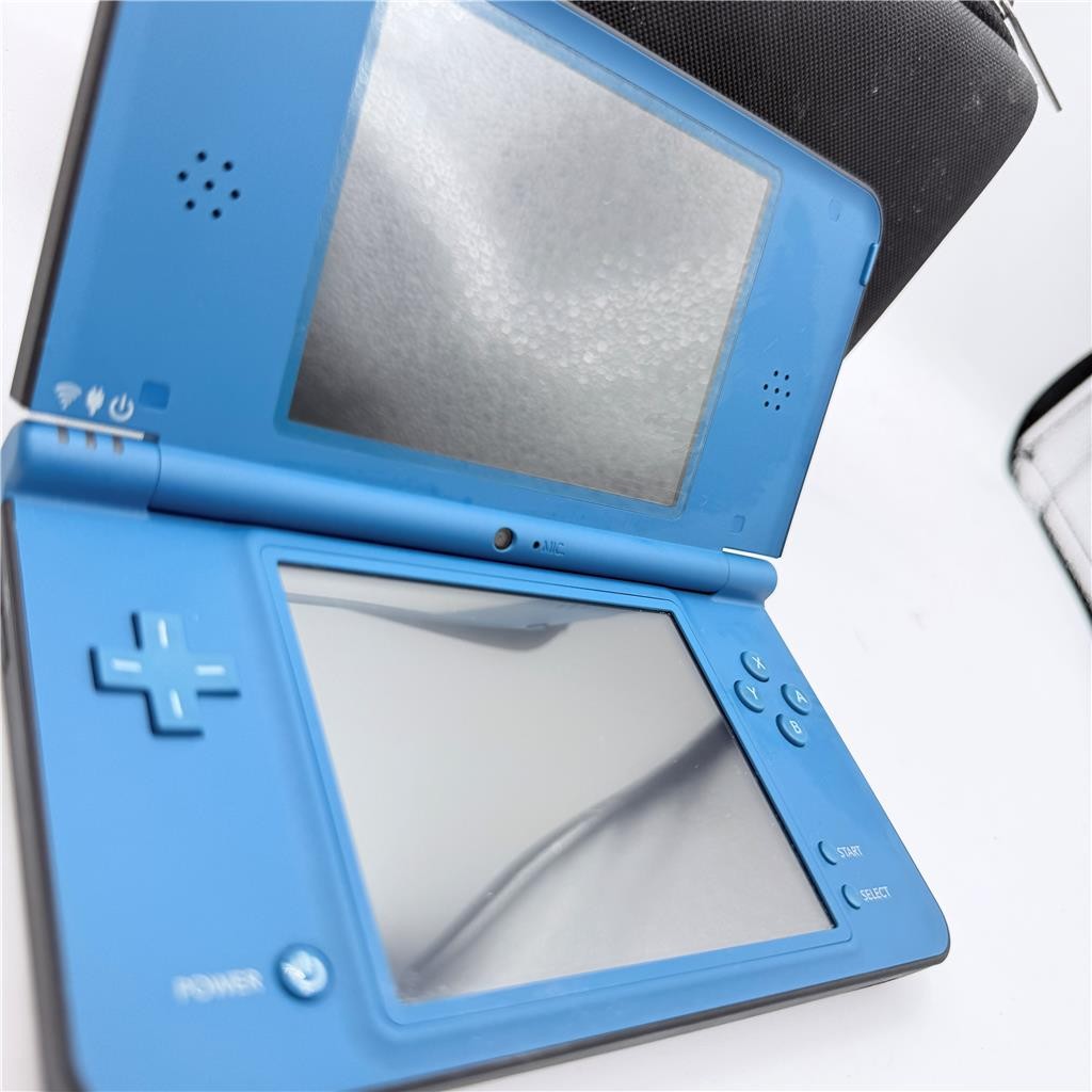 Nintendo DSi XL Blue Handheld Tested Working +Case Charger Very Clean