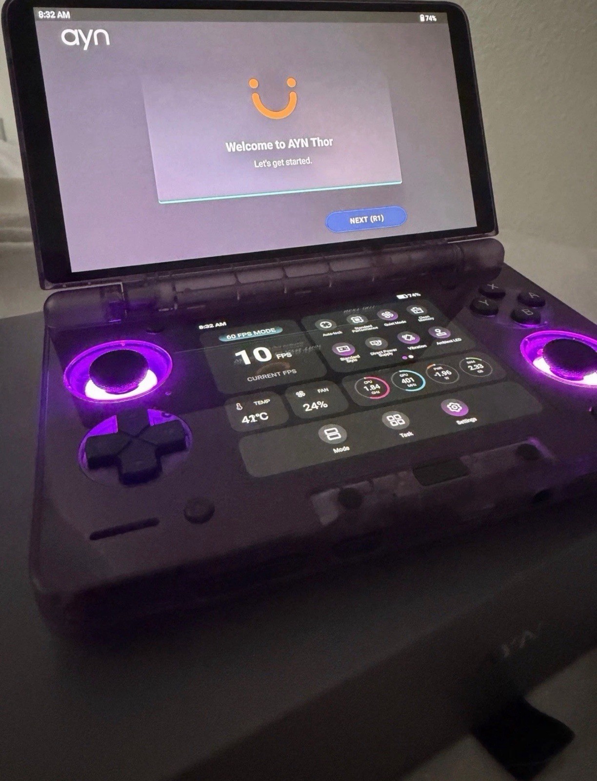 Ayn Thor Clear Purple Max 16 GB