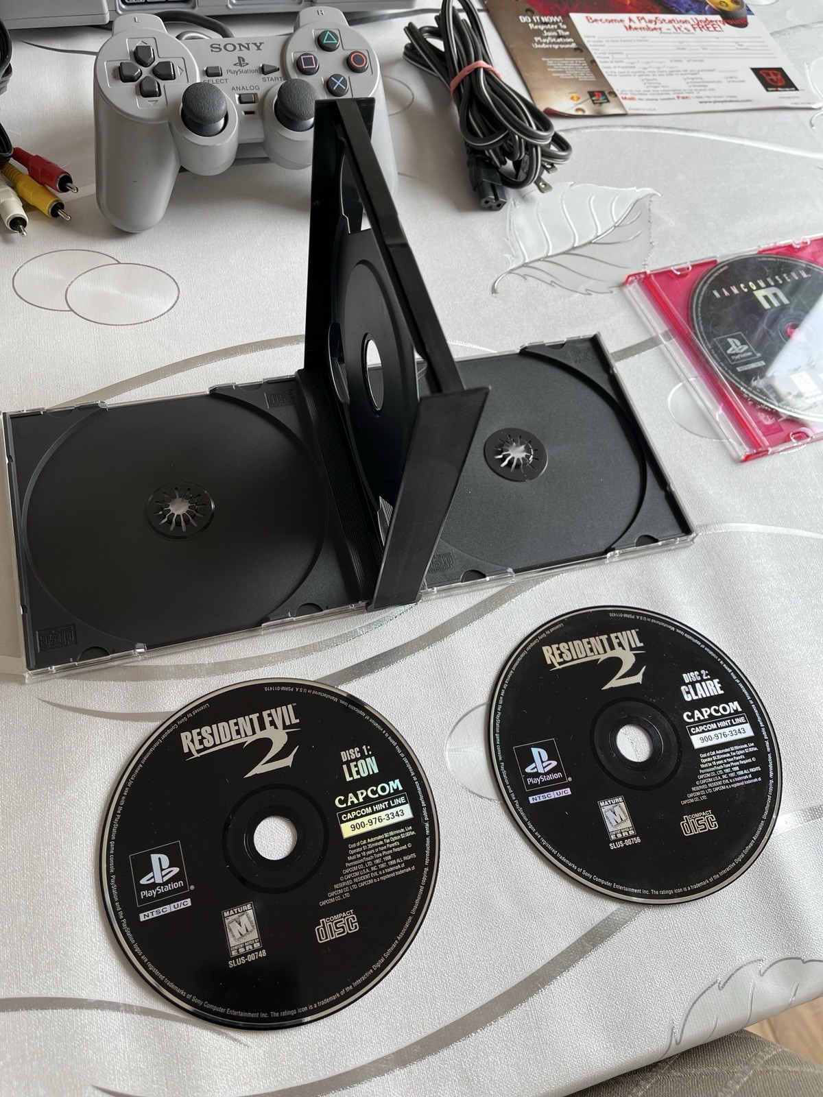 Sony PlayStation 1 Console (NTSC) Resident Evil II Bundle (please read)