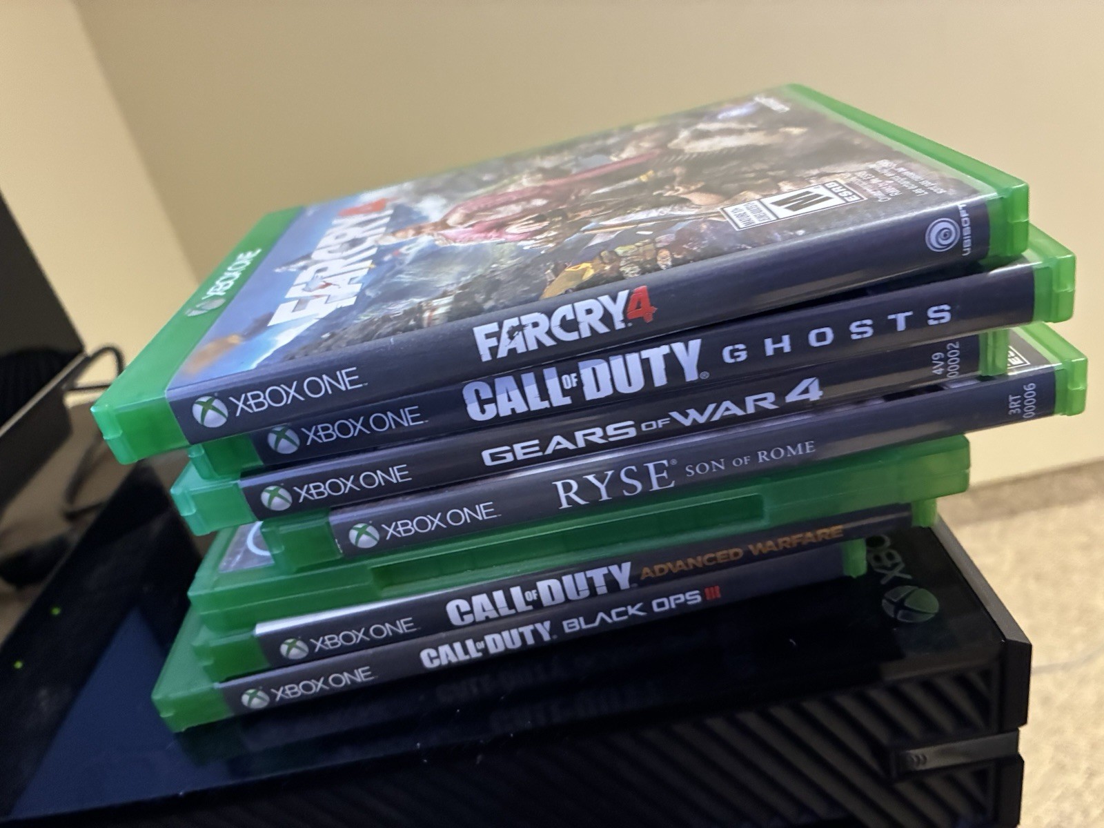 Microsoft Xbox One Day One Edition 500GB Black Console With Games And Controller