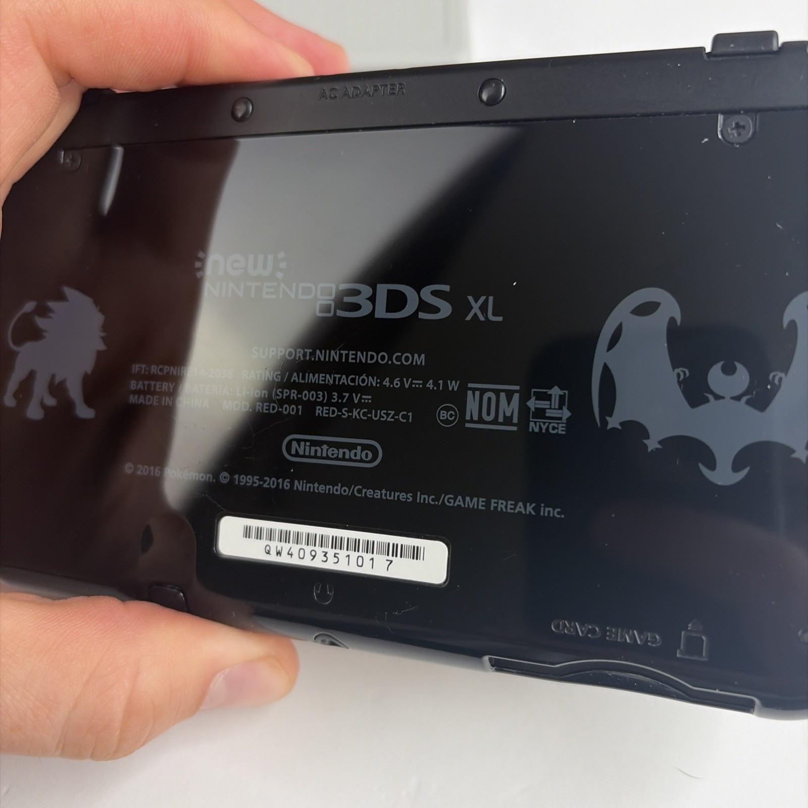 New Nintendo 3DS XL Console Pokemon Solgaleo Lunala Edition US Model OEM