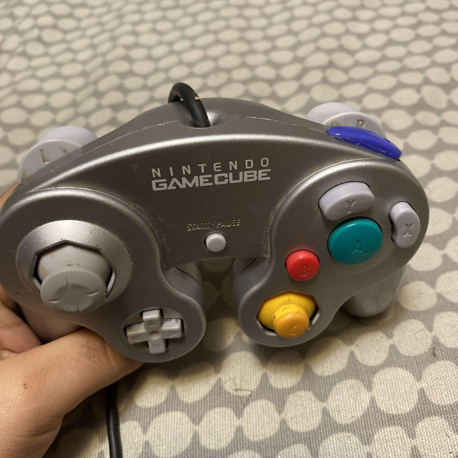 Platinum GameCube Works With Two Controllers Original Cords Tested Read