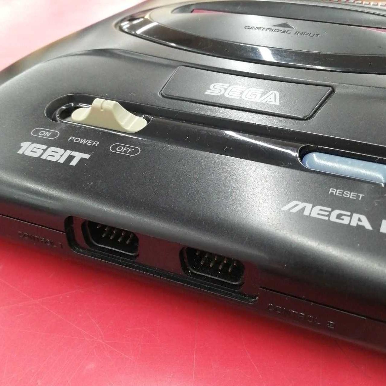 SEGA Mega Drive + Mega CD 2 Console system HAA-2510 / HAA-2912 Tested Japan Good