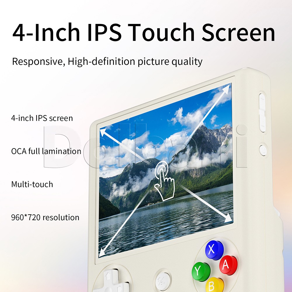 RG406V Anbernic White Retro Handheld Game Console Android 13 WIFI 4-inch 256GB