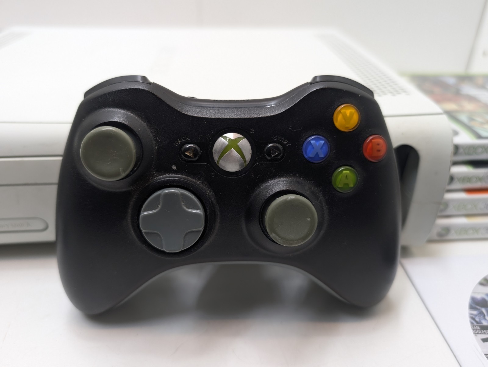 Xbox 360 Elite 20GB White Xenon Console Bundle Tested & Working Clean