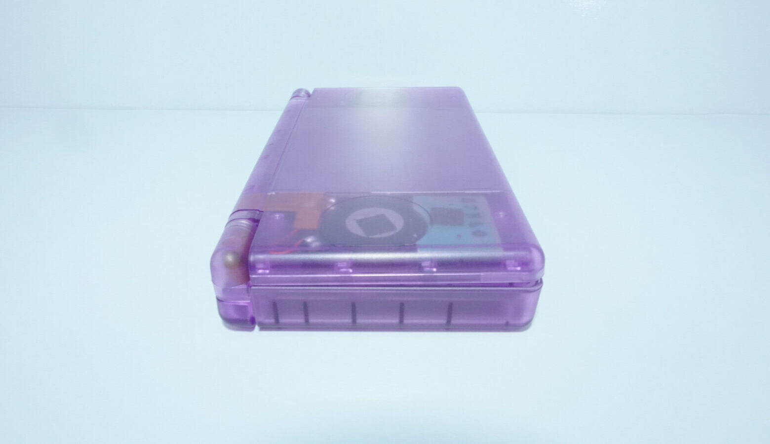 Nintendo DS Lite Transparent Clear Atomic Purple Handheld System with Charger