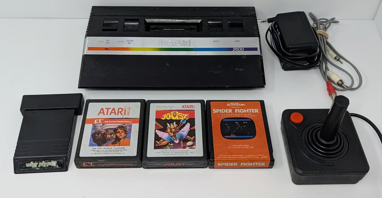 Atari 2600 Jr. Console Bundle w/ 4 Games – E.T., Joust, Kool-Aid Man, & More!