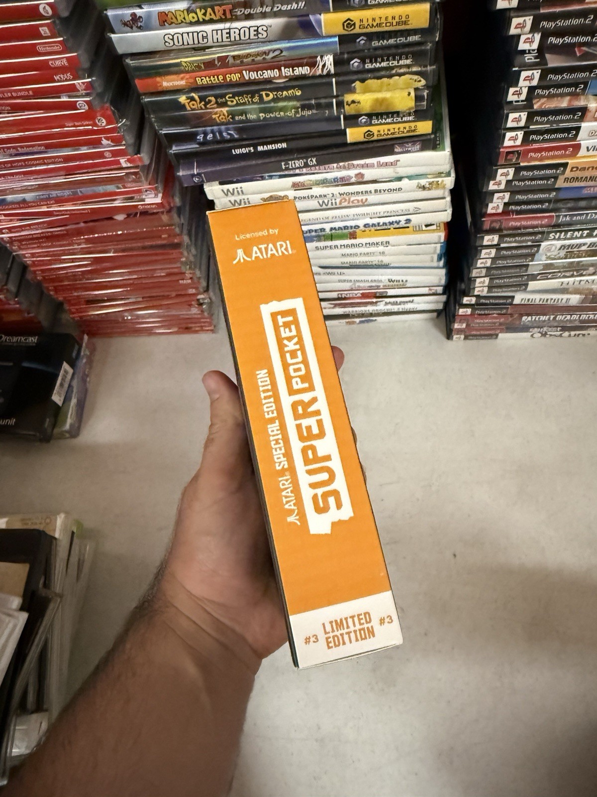 Hyper Mega Tech Limited Edition Atari Super Pocket (Evercade) Open Box! US