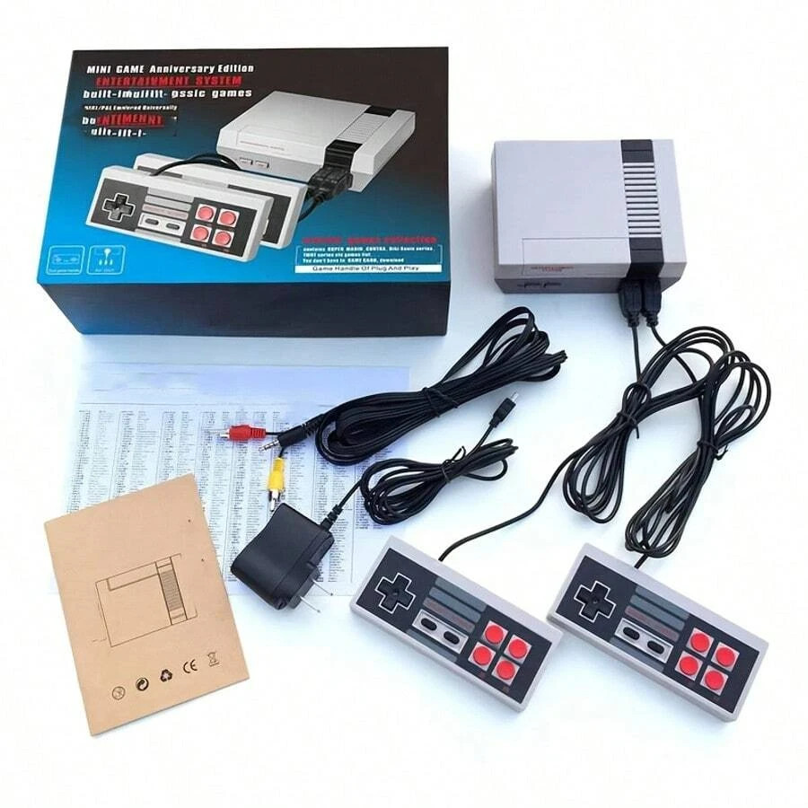 Mini Classic Arcade Console Two Controllers USB Powered Plug Play Gaming