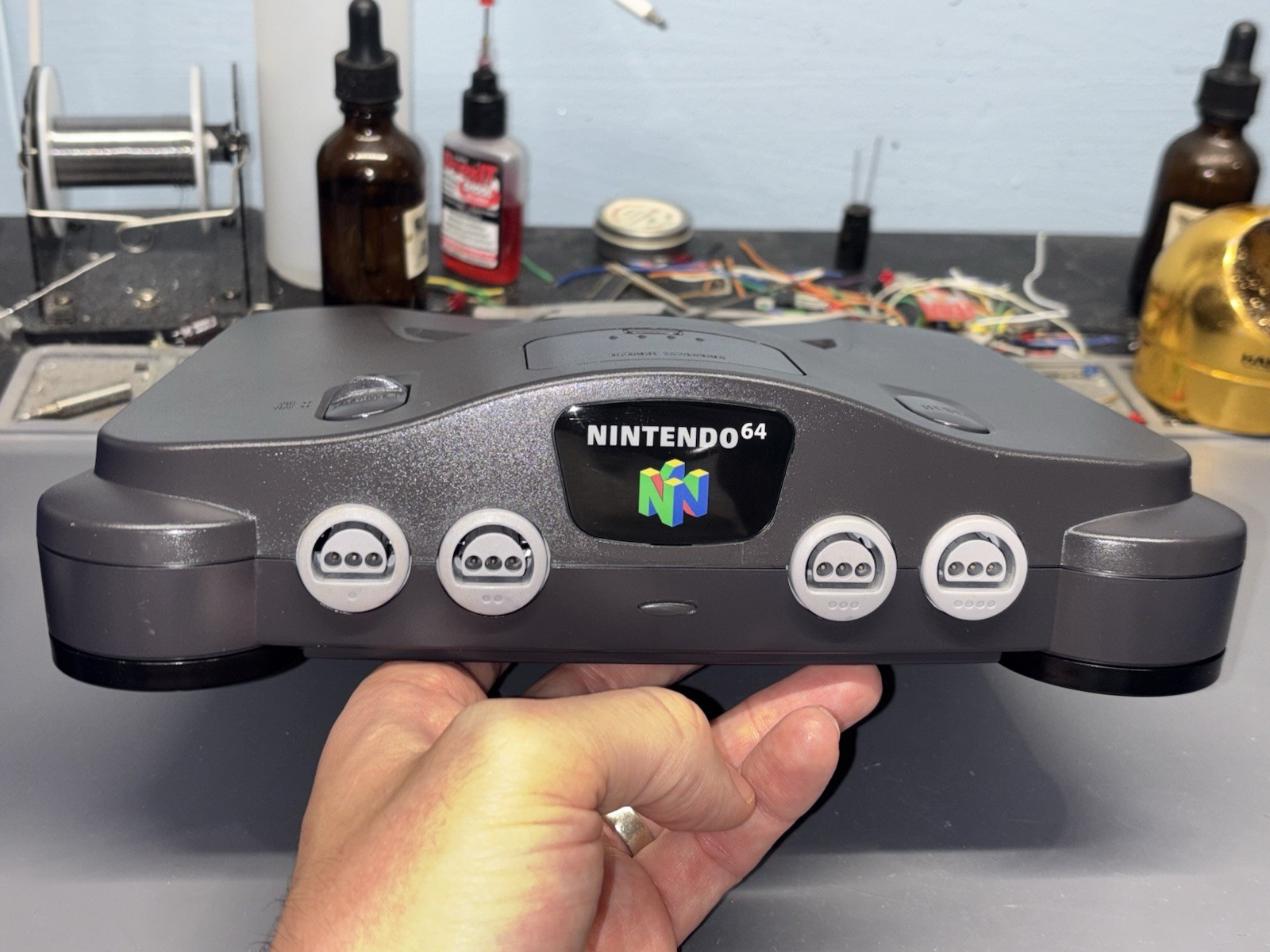 Ultimate N64 RGB Fully Recapped New LED Nintendo 64 Region USA & Japan THS7374