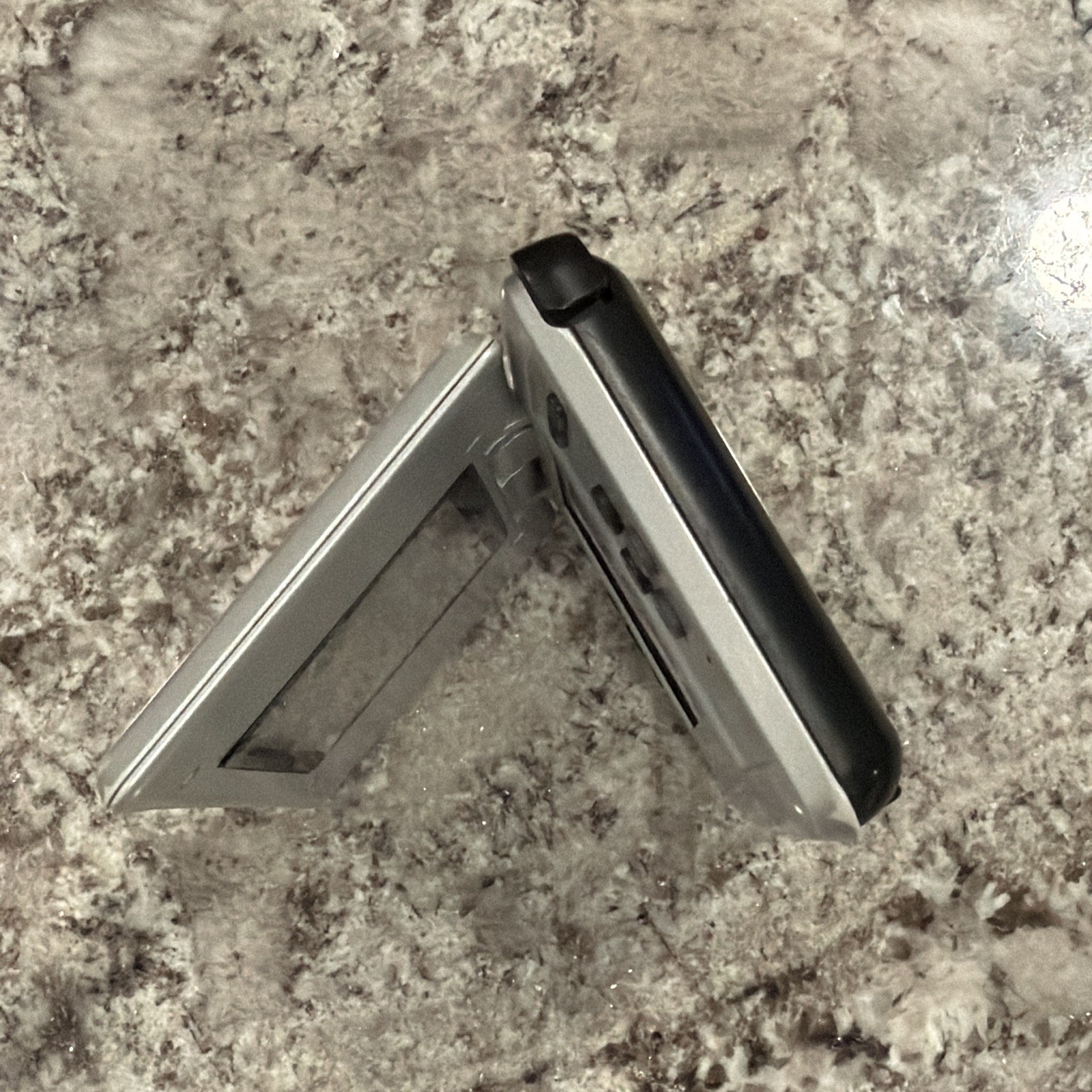 Nintendo DS NTR-001 Silver/Black Console w/ Charger & Case – No Stylus