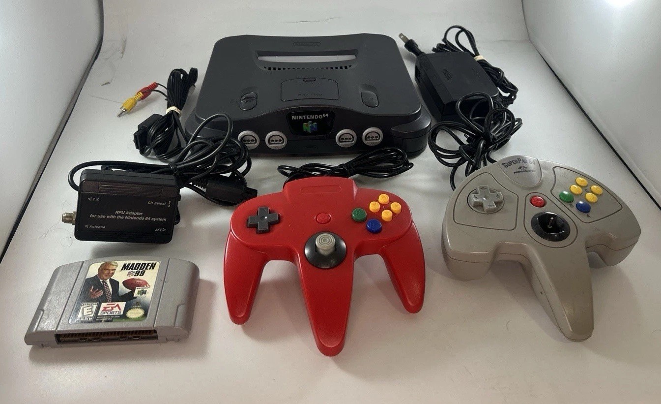 Nintendo 64 Gray NUS-001 JPN Console REGION FREE Bundle Game Controllers TESTED