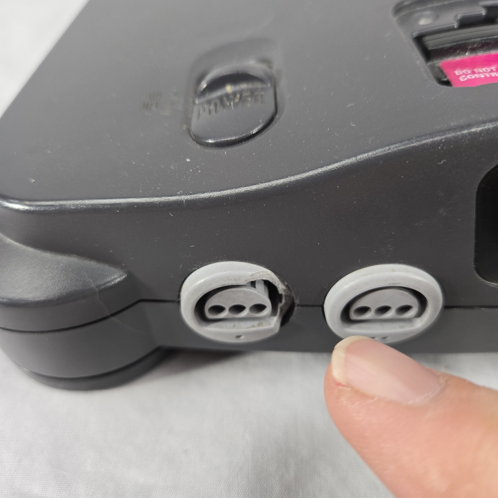 Nintendo 64 N64 Console NUS-001 USA W Power Cord TESTED Works