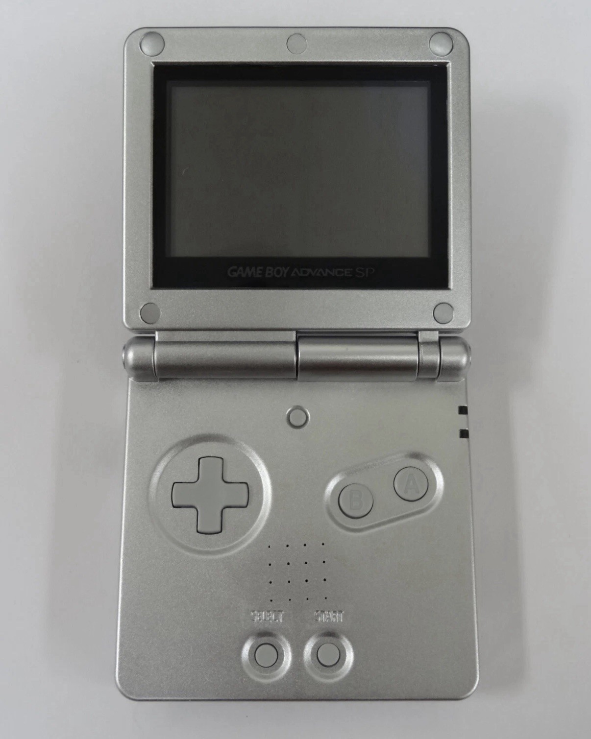 Platinum Nintendo Game Boy Advance SP AGS-001 Includes Charger Tested/Working