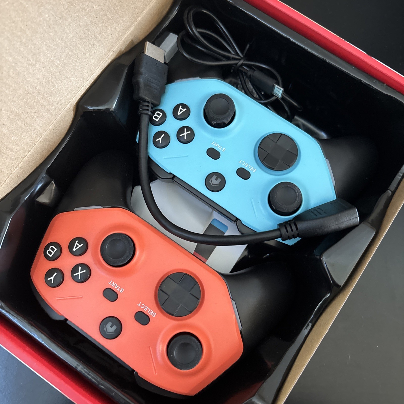 SJGAM M66 Mini Arcade Console 4K Stick 30+ Emulators Red Blue Black