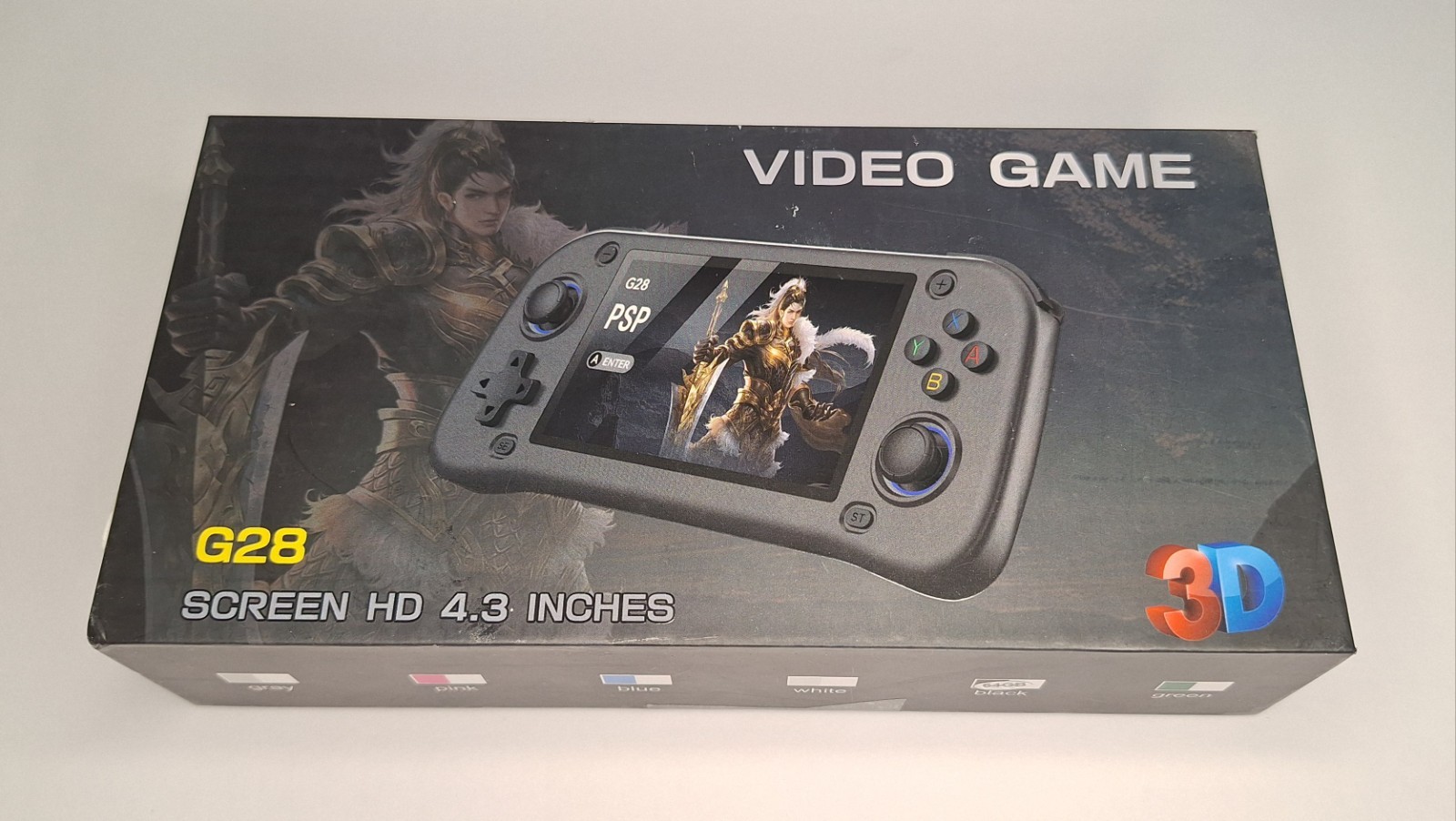 G28 Retro Handheld Video Game Console Linux System 4.3 Inch IPS Screen Portable