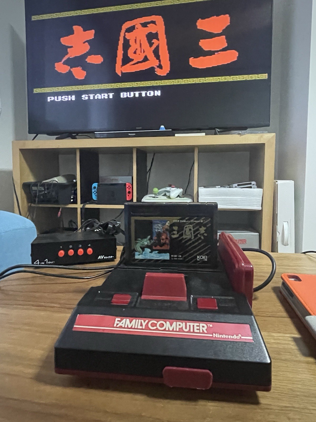 NES Nintendo Famicom Black Console AV / USB Power Supply Ver. JAPAN Rare