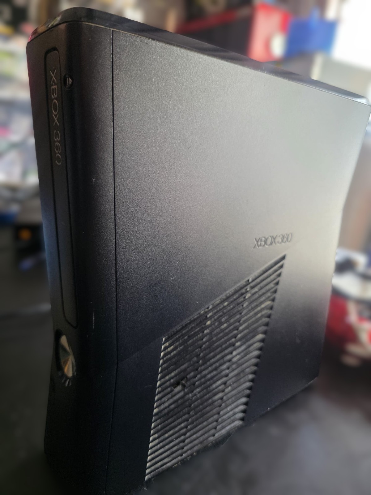 Microsoft Xbox 360 S Slim in black ONLY CONSOLE