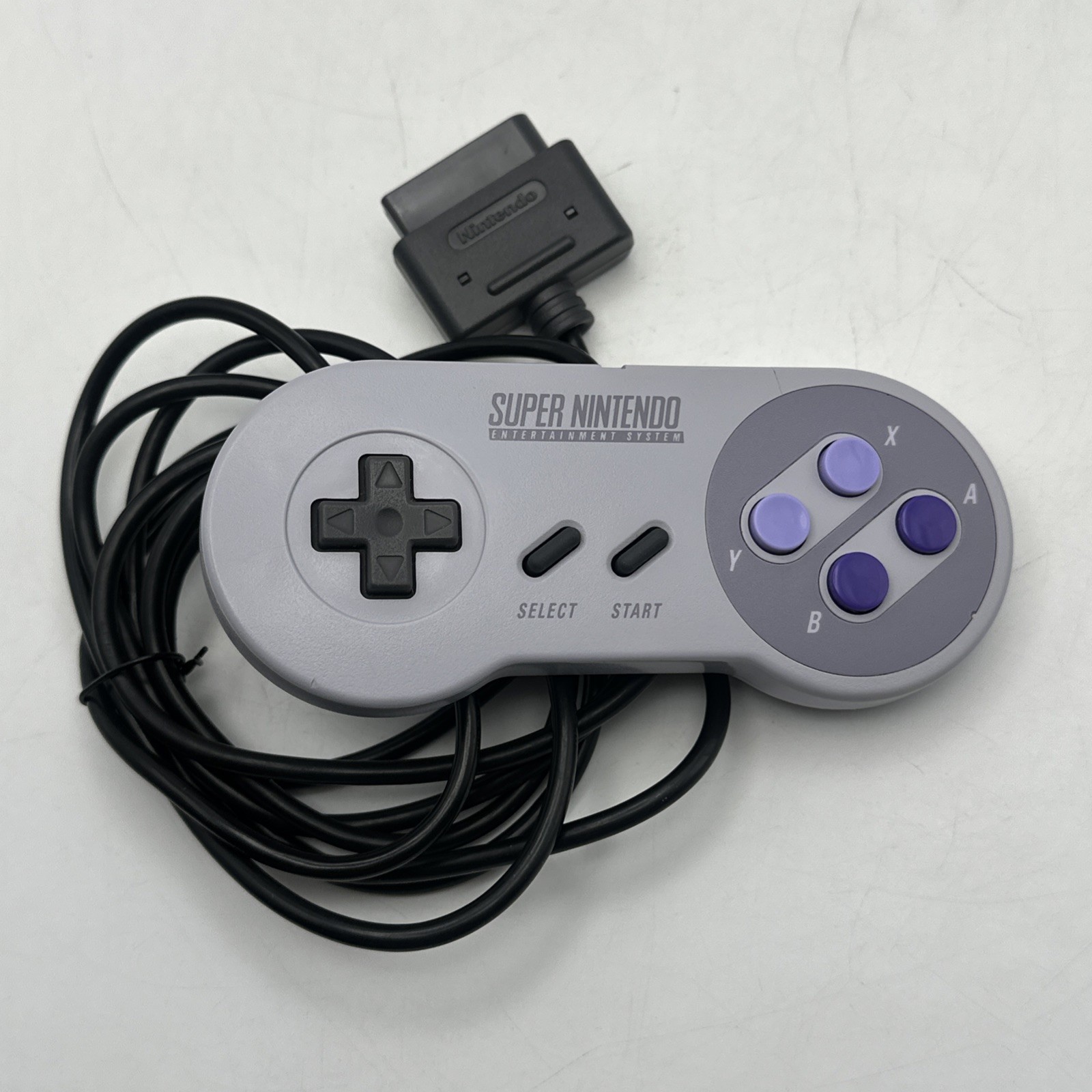 Super Nintendo SNES Console SNS-001 + Manual OEM Cables 2 Controllers & Game