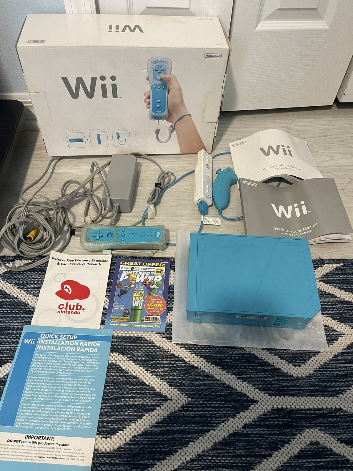 Nintendo Wii RVK S BAAG USZ Limited Edition Console – Blue