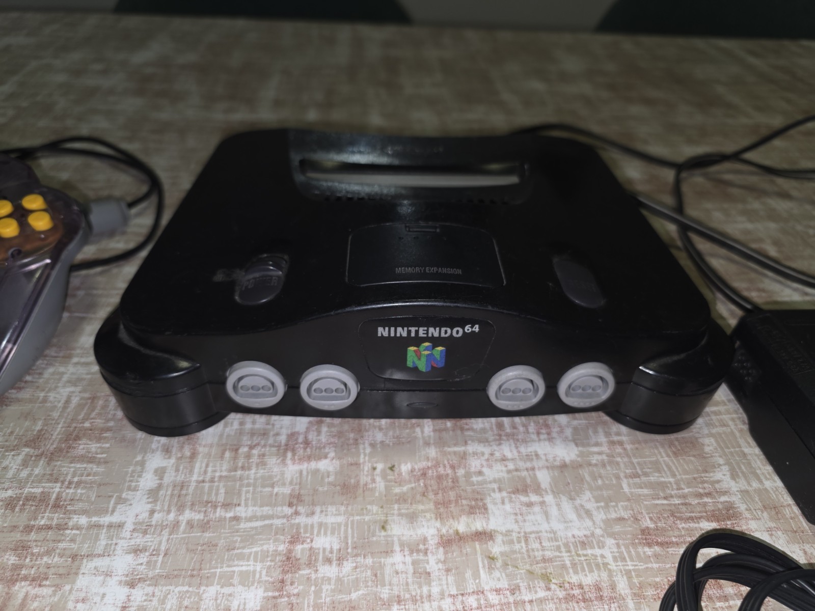 Nintendo 64 N64 Black Console NUS-001 USA Tested with 2 games and one controller