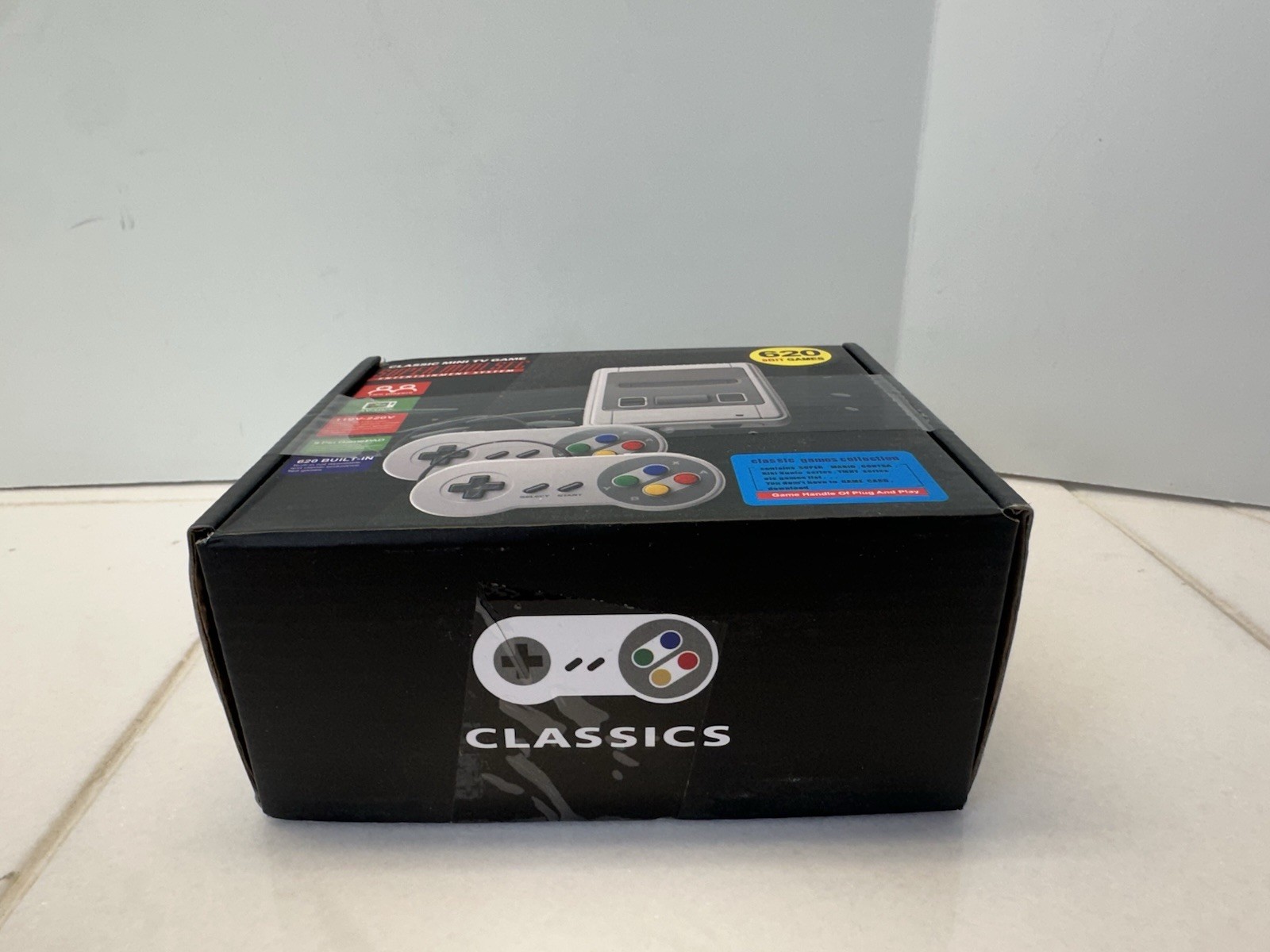 Super Mini SNES SN-02 retro NES HDMI TV game console w/ 620 classic 8-bit games