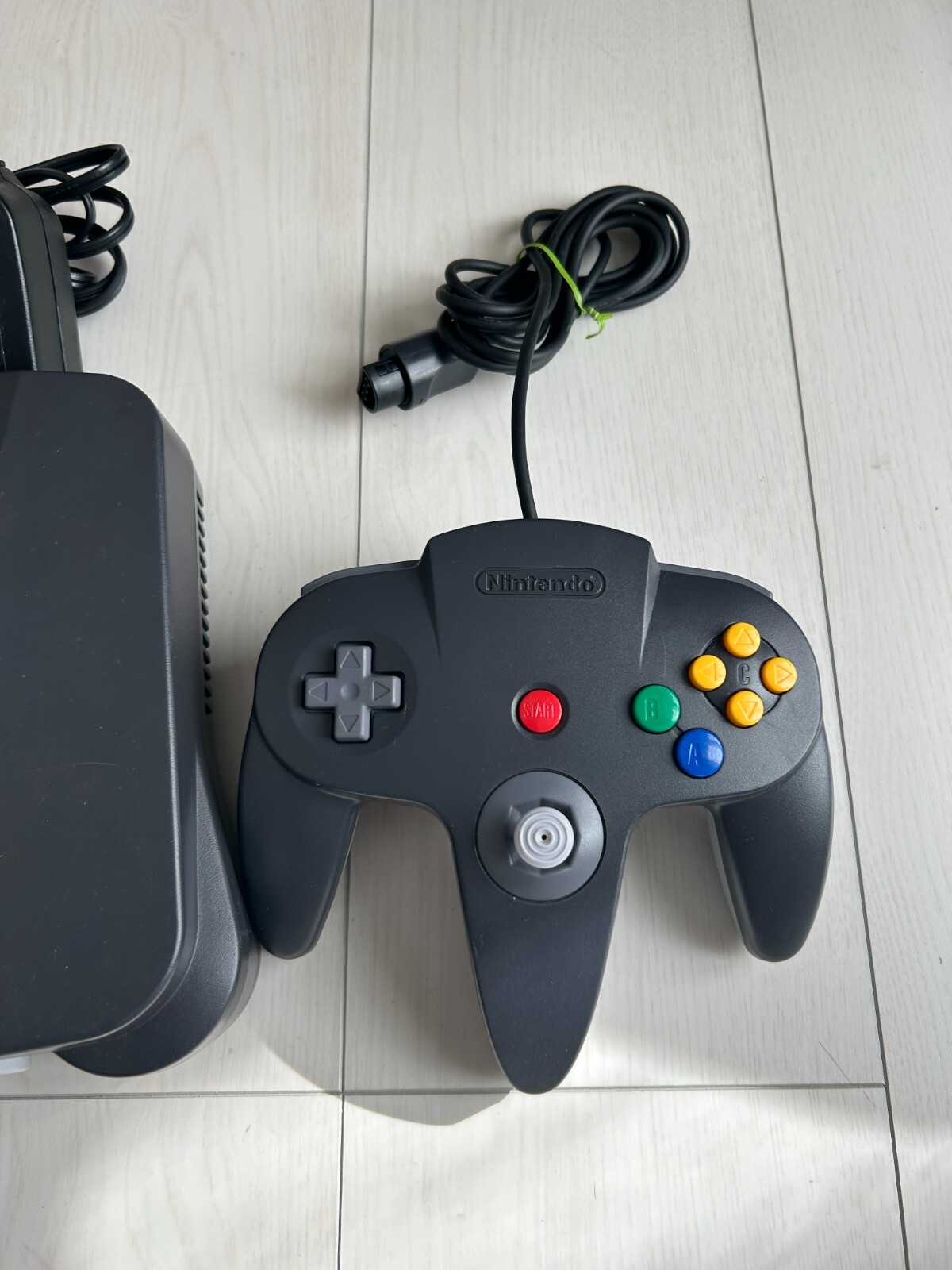 Nintendo 64 Console NUS-001（JPN) Controller (Gray) Tested System
