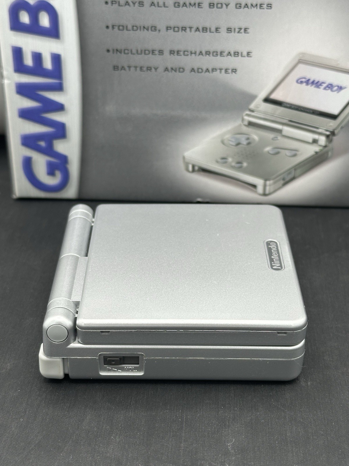 Nintendo Game Boy Advance SP Silver GBA SP Tested Video Game Handheld Console