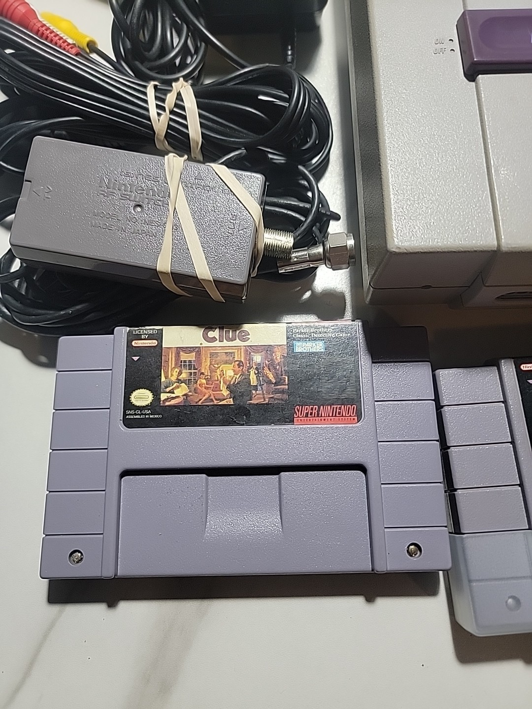 Nintendo Super Nintendo Console w/ Controllers, Power Adapter, AV Cable, Games