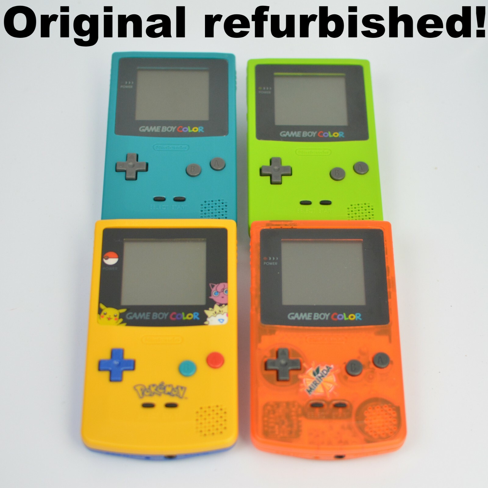 Nintendo Game Boy Color CGB-001 Authentic New Shell & New Lens Refurbished