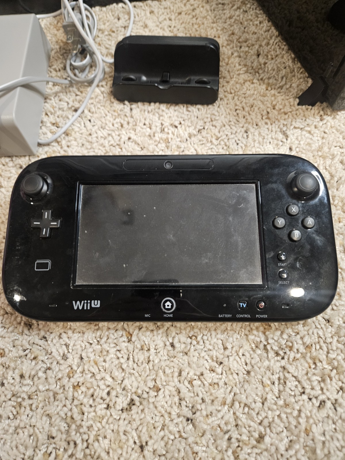 Nintendo Wii U Mario & Luigi Deluxe Set Black Console – No Game or Sensor Bar