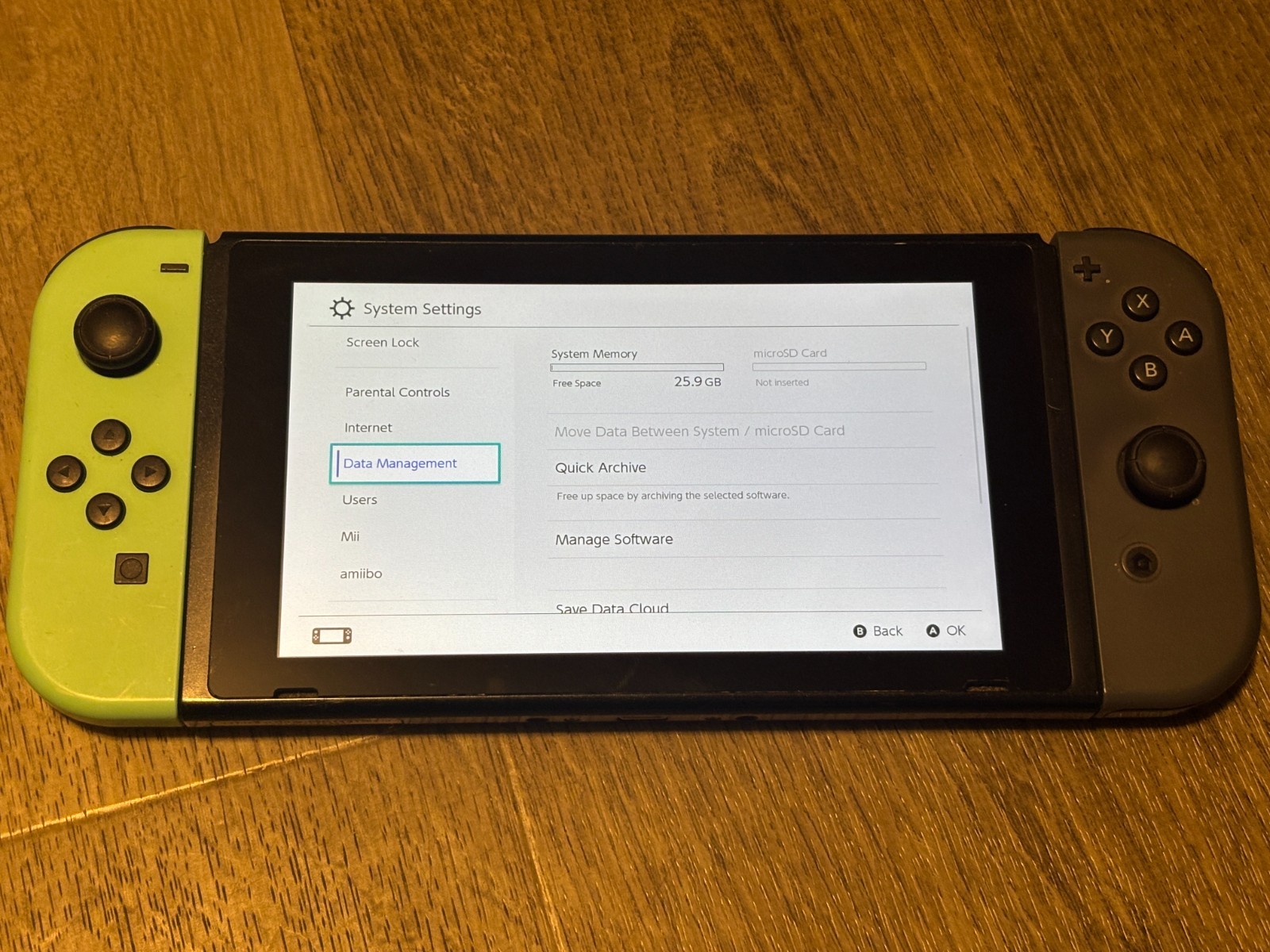 Nintendo Switch HAC-001 Console System Black Gray Teal Joy-Con Read Description