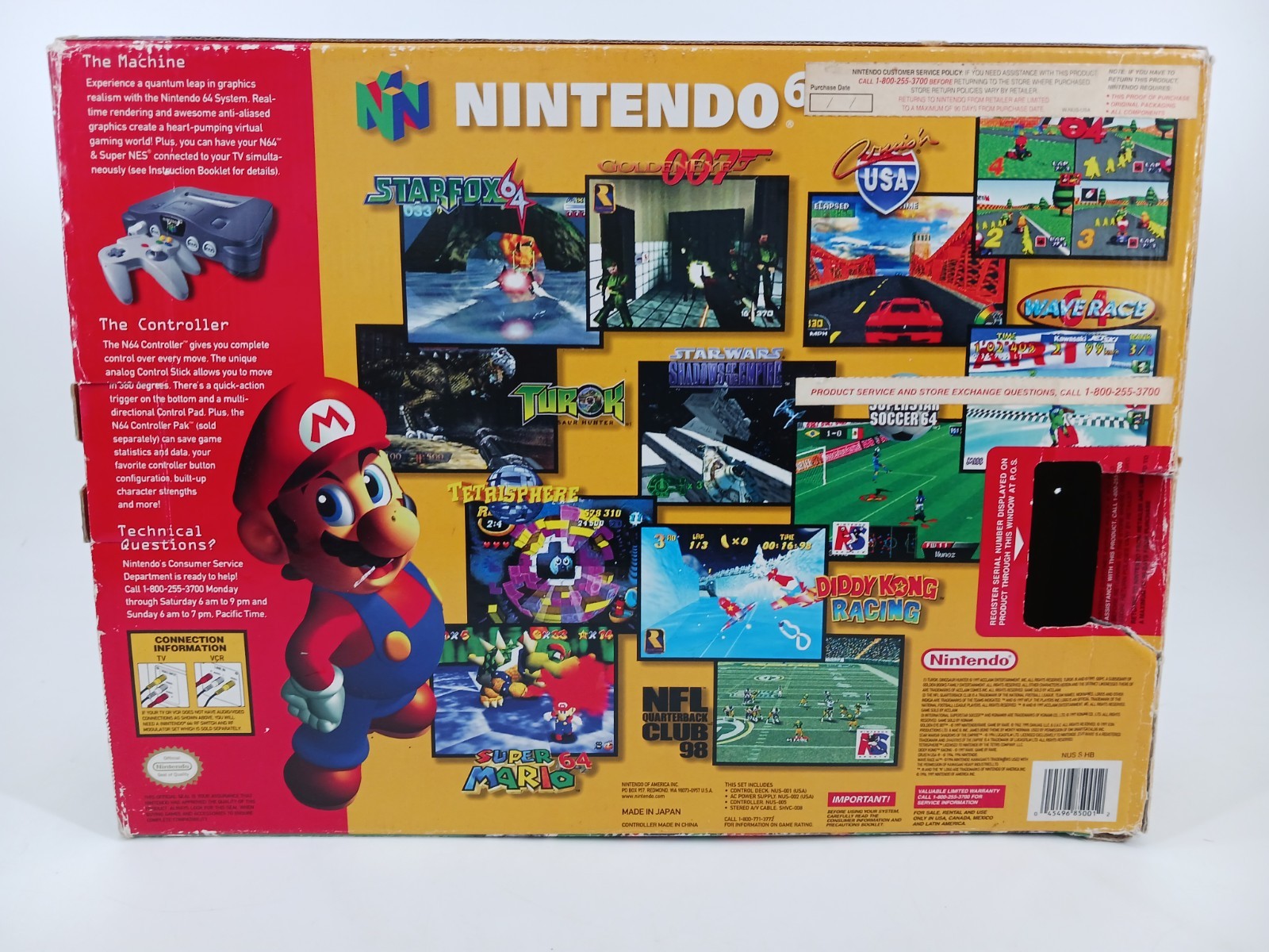 Empty Nintendo 64 Console Box with Manuals N64 1997 No System Read