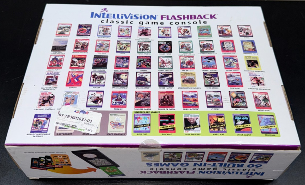 Intellivision Flashback Classic Game Console w 60 Built-In Games IN460