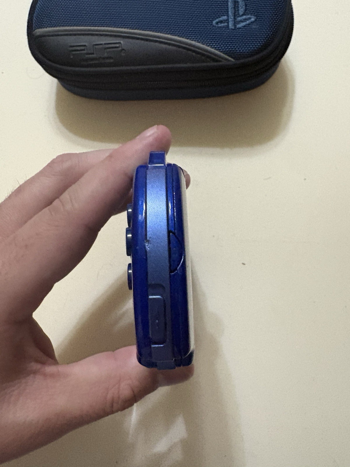 Sony PSP 2001 Metallic Blue Handheld System – Tested and Works With Case
